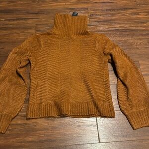 Lulus turtleneck burnt orange sweater, size XS, NWT